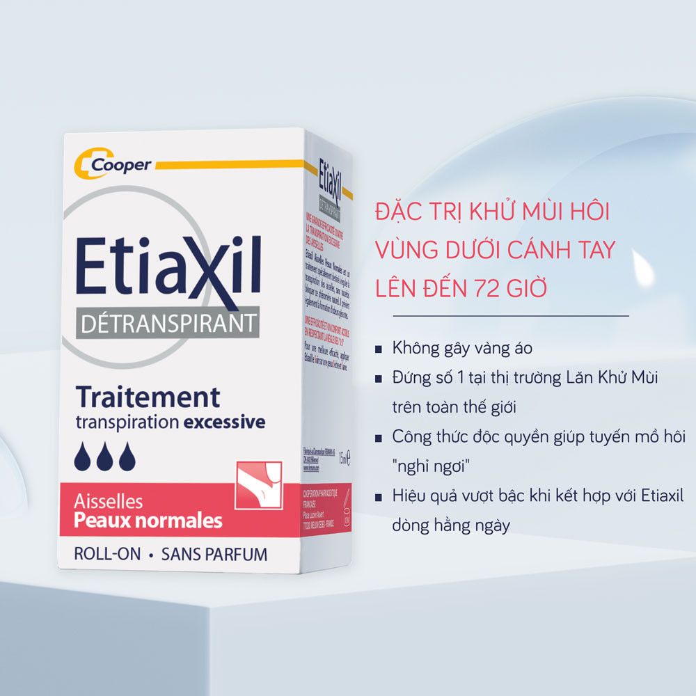 Lăn Khử Mùi Đặc Trị Etiaxil 15ml (Hộp Đỏ)