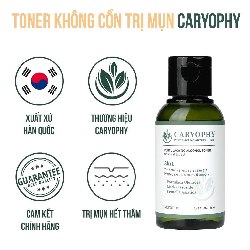 Toner Caryophy Portulaca 3in1 50ml (Mini)