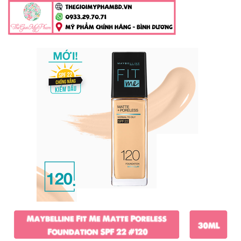 Maybelline - Nền Fit Me Matte #120