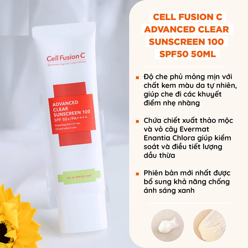 KCN Cell Fusion C SPF 50+ PA+++ 50ml (Xanh)