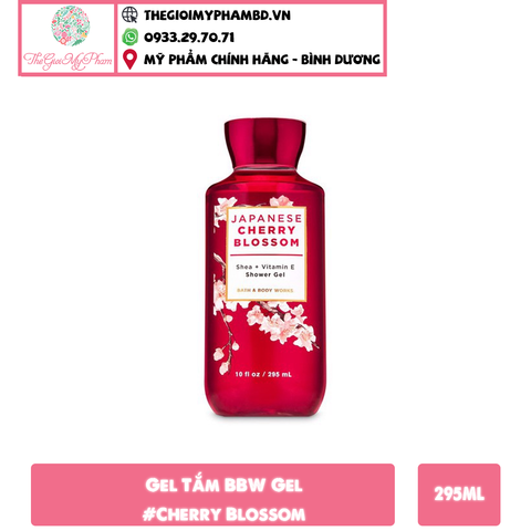 Gel Tắm Bath And Body Works Aloe+Vitamin E Shower Gel (295ml) #Cherry Blossom