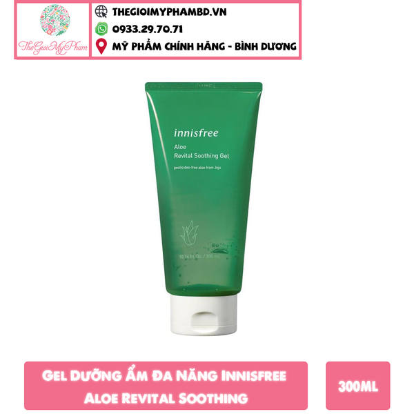 Gel Dưỡng Ẩm Đa Năng Innisfree Aloe Revital Soothing 300ml