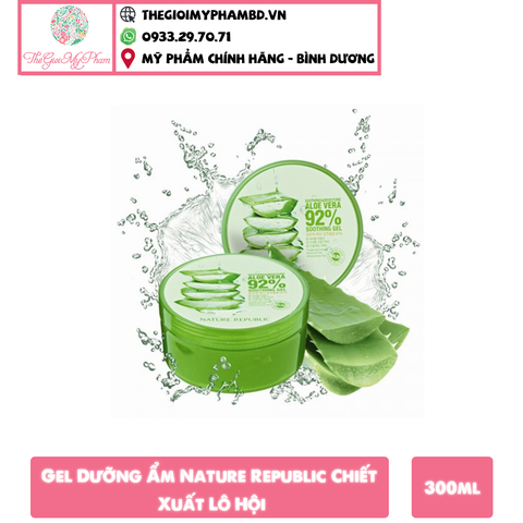 Gel lô hội Nature Republic 92% 300ml