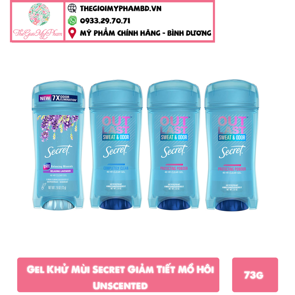 Thanh lăn Secret dạng gel 73g USA