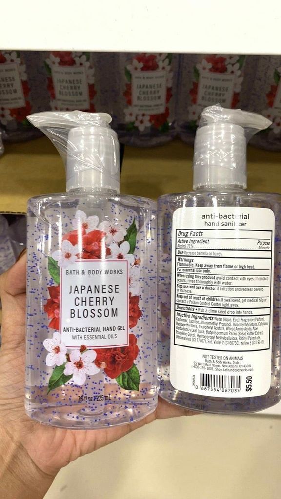 Gel Rửa Tay Khô BBW Anti-Bacterial Hand Sanitizer 225ml #Cherry Blossom