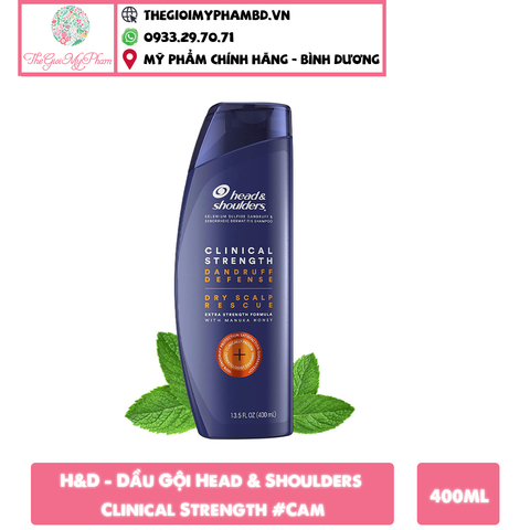 H&D - Dầu Gội Head & Shoulders Clinical Strength 400ml #Cam