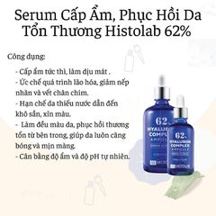 Tinh Chất Cấp Ẩm Phục Hồi Da Histolab 62% Hyaluron Complex Ampoule Derma Science 50ml