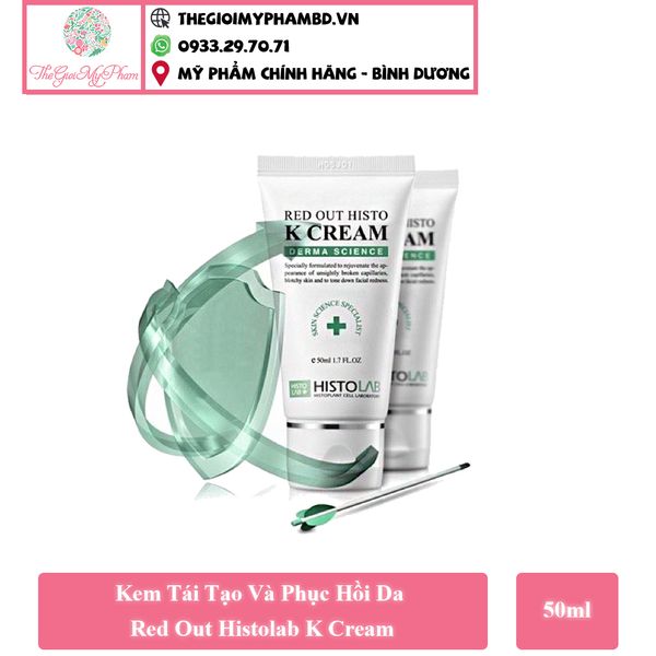 Kem Dưỡng Ẩm Phục Hồi Da Sau Lăn Kim Red Out Histolab K Cream 50ml