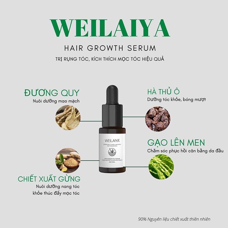 Huyết Thanh Kích Thích Mọc Tóc Weilaiya Hair Growth Serum (5ml x 8 chai)