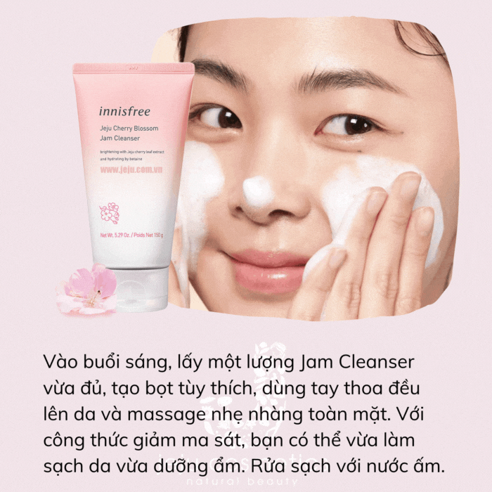 Sữa Rửa Mặt Innisfree Cherry Blossom Jam Cleanser 150g