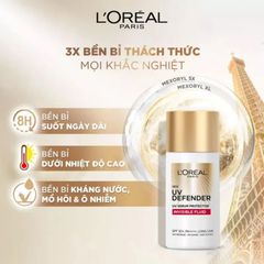 Loreal - KCN UV Defender UV Serum 50ml #Gạch Đỏ