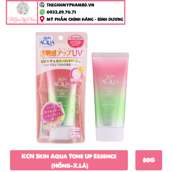 KCN Skin Aqua Tone Up Essence 80g (Hồng-X.Lá)