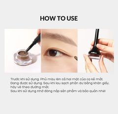 Kẻ Mắt Tony Moly Back Gel Eyeliner Long Brush #2 Brown