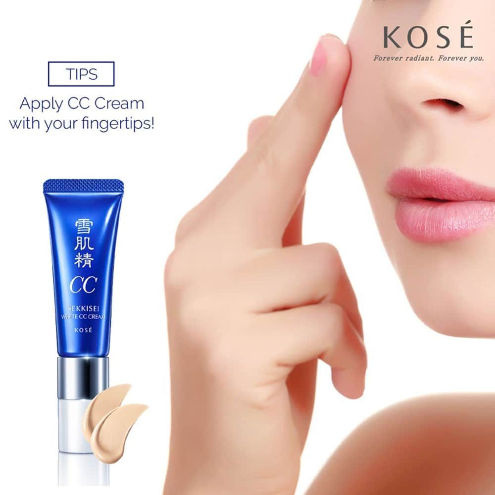 [KTD] Kem Trang Điểm Kose Sekkisei White CC Cream SPF50+ 26ml #01 Light Ochre - Da trắng sáng