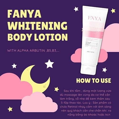 Kem Dưỡng Trắng Da Toàn Thân Fanya White Body Lotion 200g