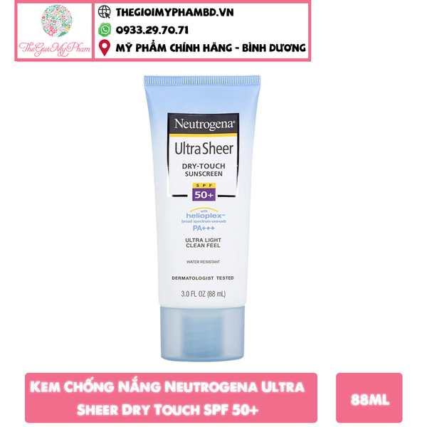 Kem Chống Nắng Neutrogena Ultra Sheer SPF 50 88ml