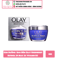 Kem Dưỡng Da Ban Đêm Olay Regenerist Retinol 24 Max 2x Vitamin B3+ 48g