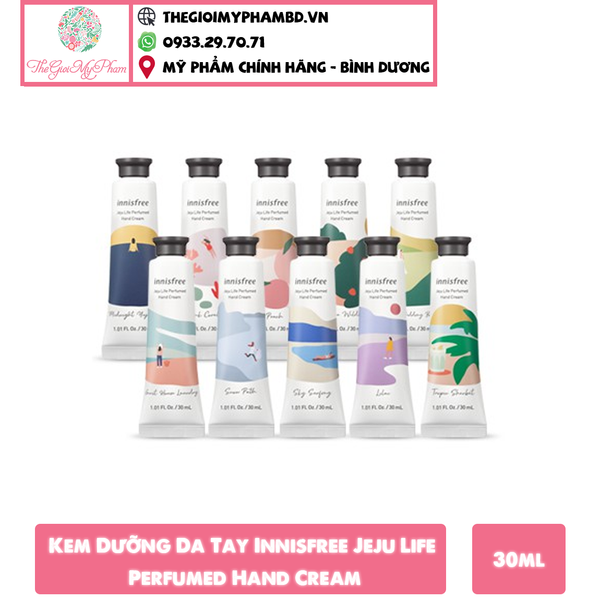 Kem Dưỡng Da Tay Innisfree Jeju Life Perfumed Hand Cream 30ml