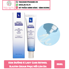 Kem Dưỡng K Lady Care Premium Retinol Elastin Cream Phục Hồi Làn Da 30ml (Mẫu Mới)