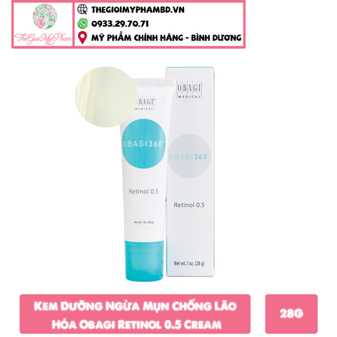 Kem Dưỡng Obagi - Retinol 0.5 Cream 28g (Ko tđ)