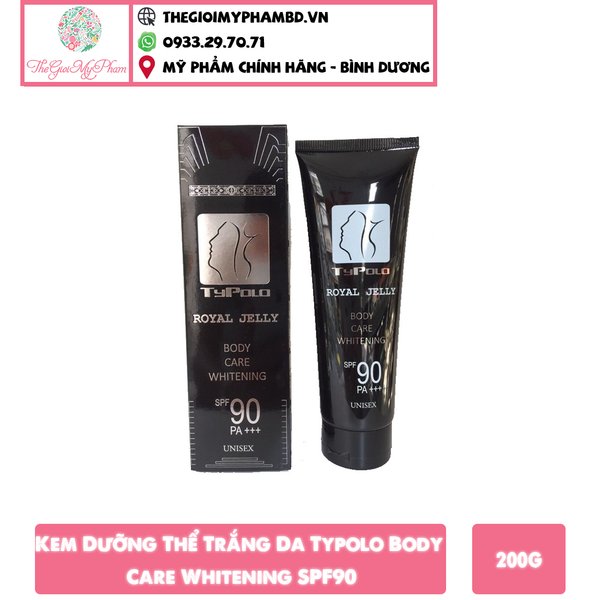 Kem Dưỡng Thể Trắng Da Typolo Body Care Whitening SPF90 200g