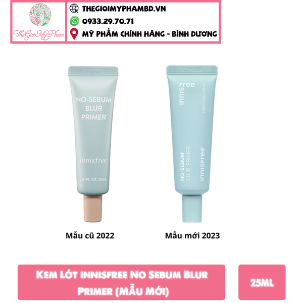 Kem Lót innisfree No Sebum Blur Primer 25ml (Mẫu Mới)