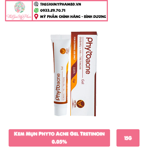 Kem Mụn Phyto Acne Gel 0.05% 15g