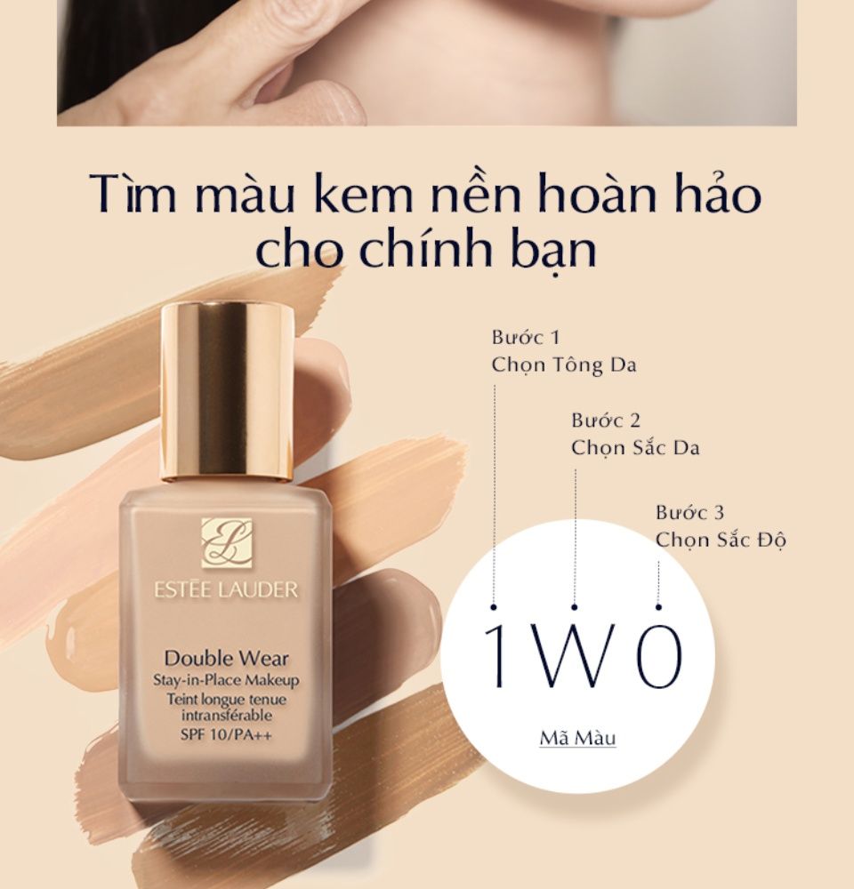 Kem Nền Estee Lauder Double Wear 30ml #1W2 Sand (Ko Tđ)