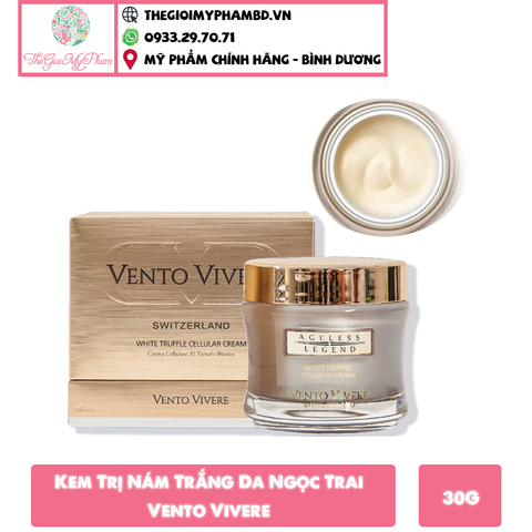 Kem Trị Nám Trắng Da Ngọc Trai Vento Vivere 30g #Vàng