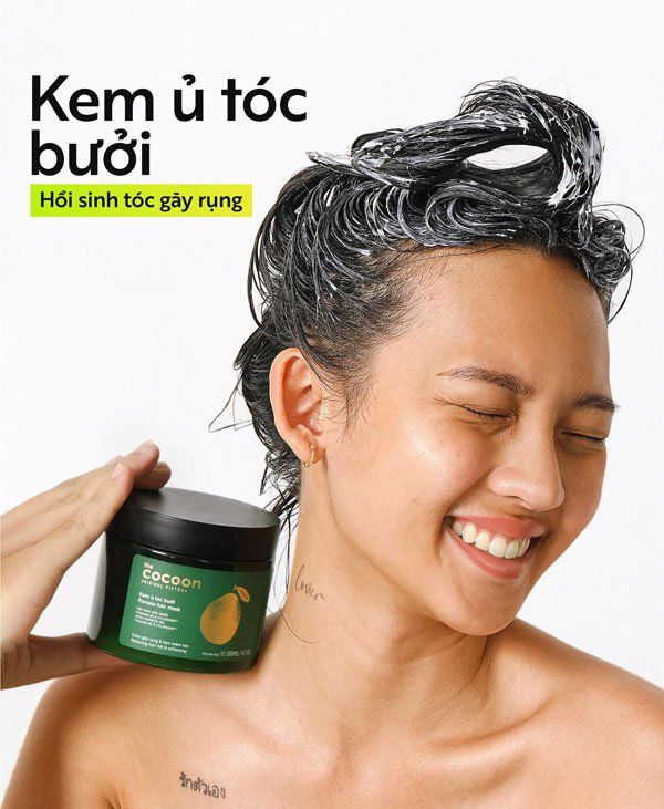 Cocoon - Kem Ủ Tóc Bưởi Giảm Gãy Rụng Tóc Mềm Mượt Chắc Khỏe 200ml