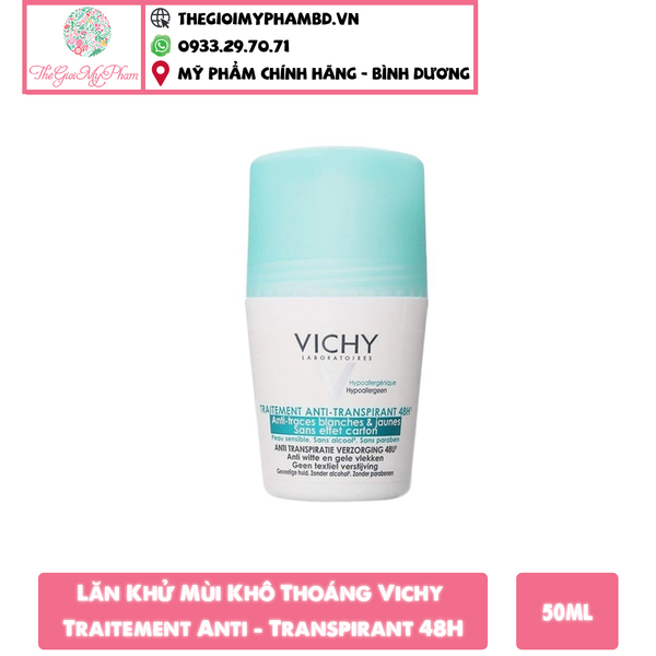 Lăn Khử Mùi Vichy Pháp ( Nắp Xanh)