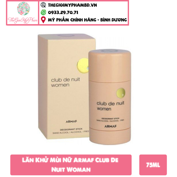 Lăn Khử Mùi Nữ Armaf Club De Nuit 75gr