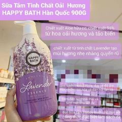 Sữa Tắm Happy Bath Essence Body Wash 900g #Lavender