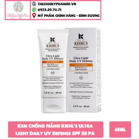 Kiehls - KCN Ultra Light Daily UV Defense 60ml