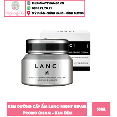 [KTD] Kem Dưỡng Cấp Ẩm Phục Hồi Lanci Night Repair Probio Cream 50ml - Kem Đêm