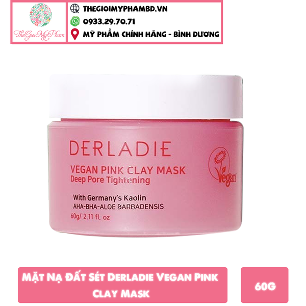 Derladie Mặt Nạ Đất Sét Thuần Chay 60g