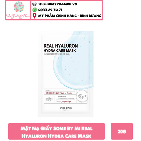 Mặt Nạ Giấy Some By Mi Real Hyaluron Hydra Care Mask 20g