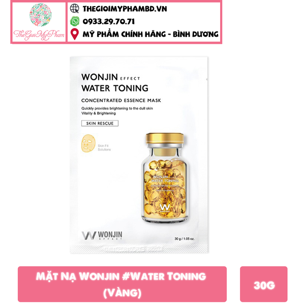 Mặt Nạ Wonjin #Water Toning (Vàng)