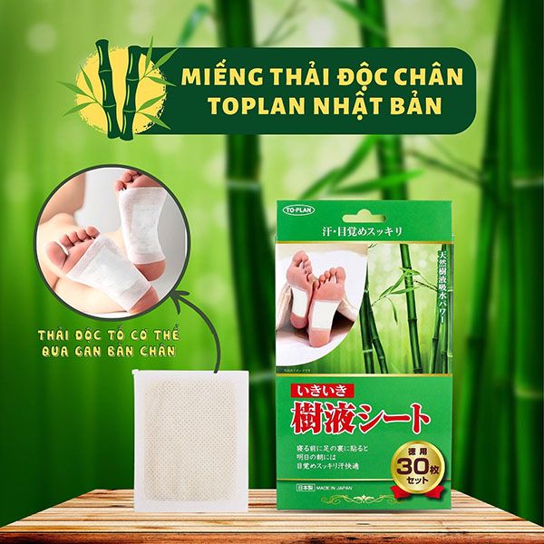 Miếng Dán Thải Độc Chân To Plan Kenko Nhật Bản (30 miếng)