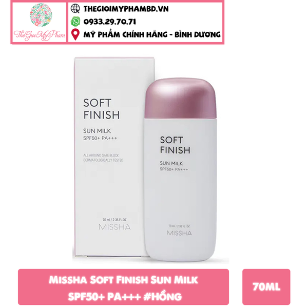 Missha - KCN Soft Finish Sun Milk 70ml