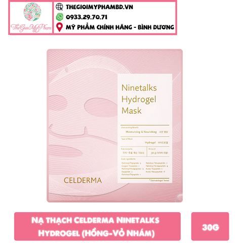 Nạ thạch Celderma Ninetalks Hydrogel (Hồng-Vỏ Nhám)