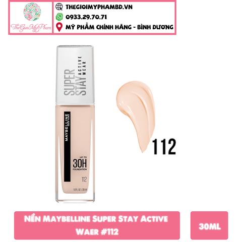 Nền Maybelline Super Stay Active Waer #112