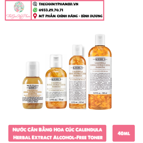 Nước hoa hồng Kiehl’s Calendula Herbal Extract Toner 40ml