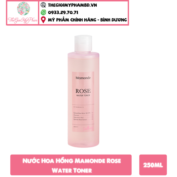 Nước Hoa Hồng Mamonde Rose Water Toner 250ml