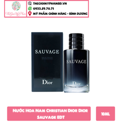 Nước Hoa Nam Christian Dior Dior Sauvage EDT 10ml