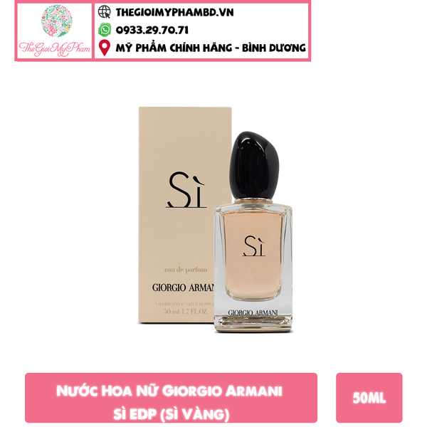 [KTD] Nước Hoa Nữ Giorgio Armani Sì EDP 50ml (Sì Vàng)