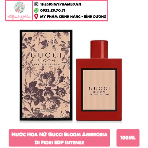 Nước Hoa Nữ Gucci Bloom Ambrosia Di Fiori EDP Intense 100ml