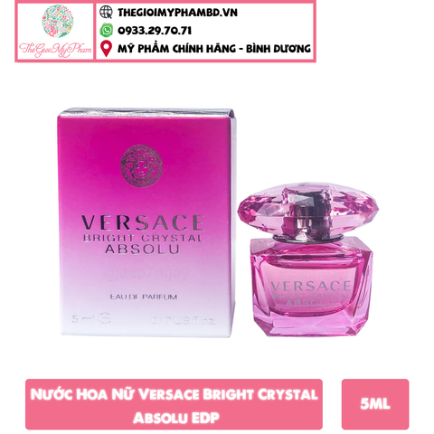 Nước Hoa Nữ Versace Bright Crystal Absolu EDP 5ml