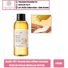 Nước Tẩy Trang Cocoon Rose Bi-Phase Micellar Water 310ml