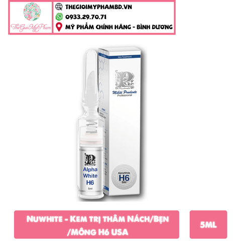 Nuwhite - Kem trị thâm Nách/Bẹn/Mông H6 5ml USA